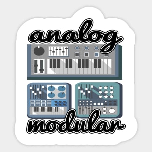Modular Synthesizer Synth Vintage Retro Analog Sticker
